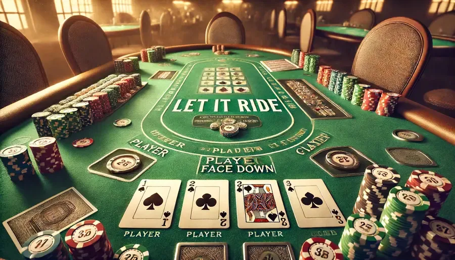 Let It Ride poker table